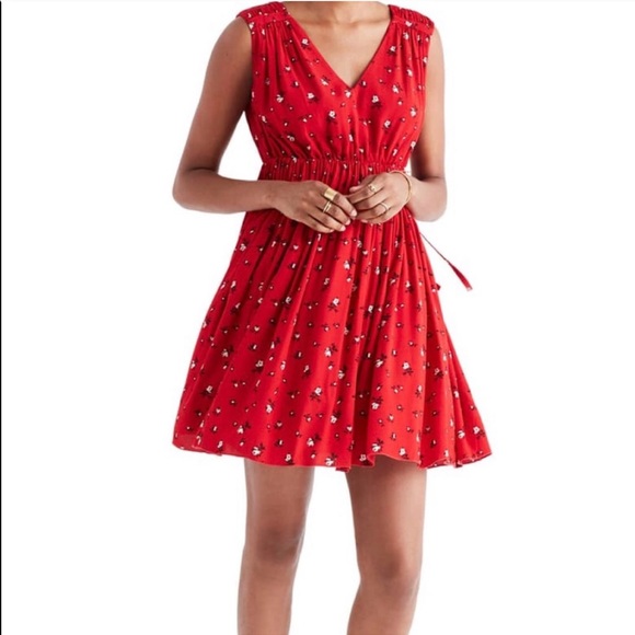 Madewell Dresses & Skirts - Madewell Magnolia Floral Tie-Back Dress—L
